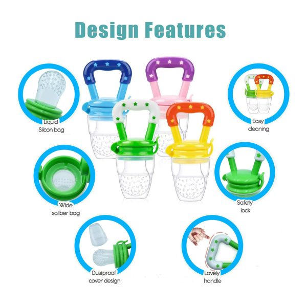 Baby Solid Baby Fruit Pacifier Fresh Fruit Feeder Infant Teething Toy Nibbler Teether Pacifier Safe Silicone Pacifier