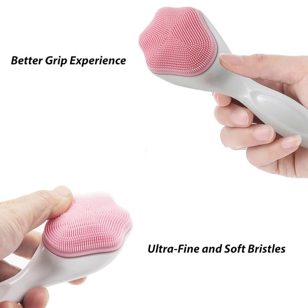 Silicone Face Scrubber Exfoliating Brush, Manual Handheld Massager, Facial Cleansing And Blackhead