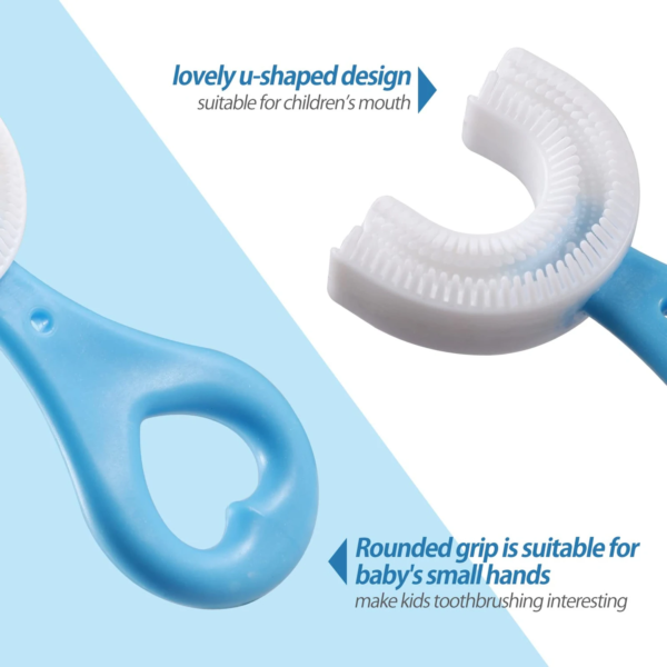 [pack Of 2] 360 Degree U-shaped Baby Toothbrush