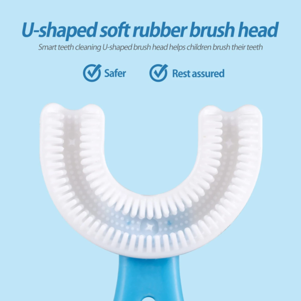 [pack Of 2] 360 Degree U-shaped Baby Toothbrush