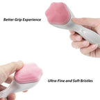 Silicone Face Scrubber Exfoliating Brush, Manual Handheld Massager, Facial Cleansing And Blackhead