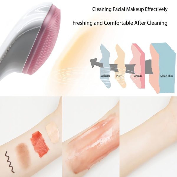 Silicone Face Scrubber Exfoliating Brush, Manual Handheld Massager, Facial Cleansing And Blackhead
