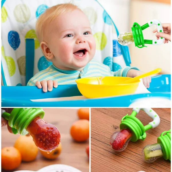 Baby Solid Baby Fruit Pacifier Fresh Fruit Feeder Infant Teething Toy Nibbler Teether Pacifier Safe Silicone Pacifier