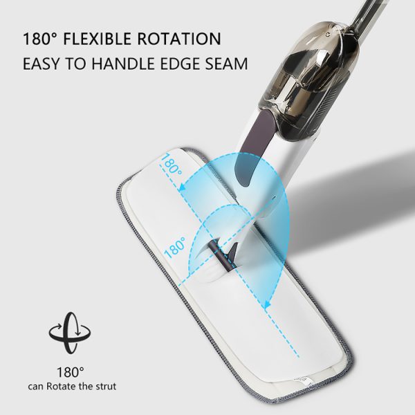 Microfiber Water Spray Mop For House Cleaning Microfiber Spray Mop For Wet And Dry Floor Cleaning, Home Dust, Dirt Cleaner Lightweight 360