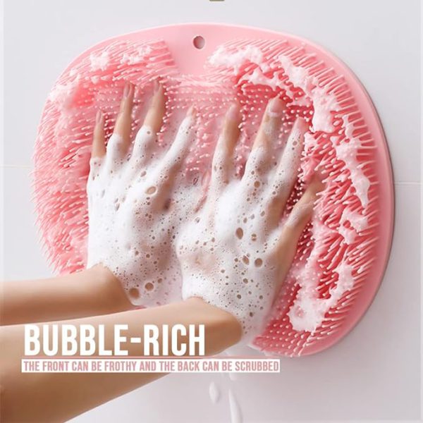 Shower Foot & Back Scrubber Mat, Wall Stick Suction