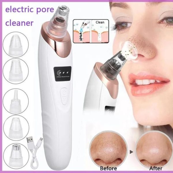 Face Vacuum Suction Blackhead Remover Pore Cleaner | Electric Deep Cleansing Tool