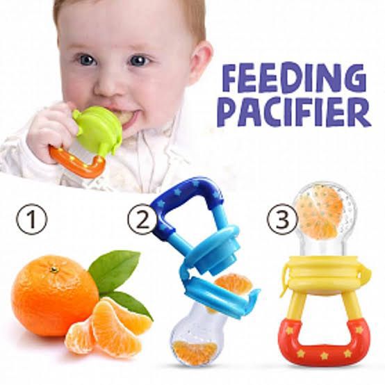 Baby Solid Baby Fruit Pacifier Fresh Fruit Feeder Infant Teething Toy Nibbler Teether Pacifier Safe Silicone Pacifier