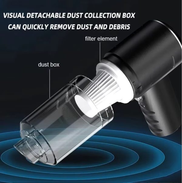3 In 1 Portable Vacuum Cleaner- Durable Wireless Vacuum -duster Blower Air Pump