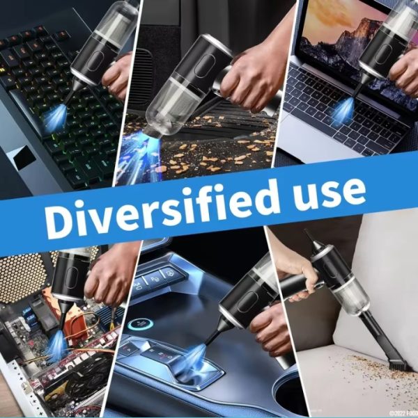 3 In 1 Portable Vacuum Cleaner- Durable Wireless Vacuum -duster Blower Air Pump