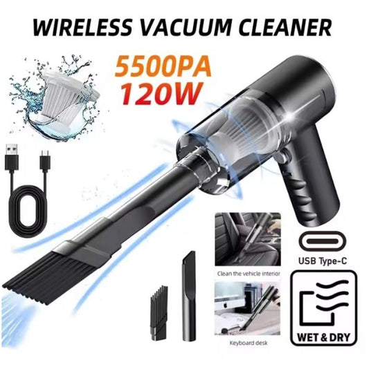 3 In 1 Portable Vacuum Cleaner- Durable Wireless Vacuum -duster Blower Air Pump