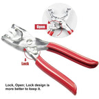 Plier Tool With 50 Sets Metal Snap Buttons – Thickened Snap Fastener Kit For Diy Crafting, Sewing, Leather, Bags, Clothes & Accessories