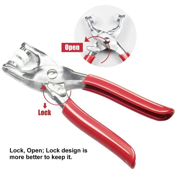 Plier Tool With 50 Sets Metal Snap Buttons – Thickened Snap Fastener Kit For Diy Crafting, Sewing, Leather, Bags, Clothes & Accessories