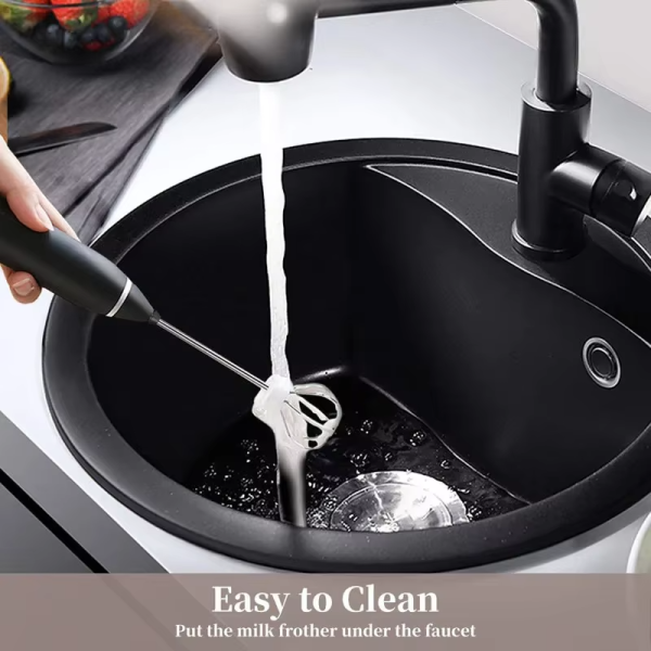 Rechargeable Electric Coffee Mixer Egg Beater Quick Frothing Action