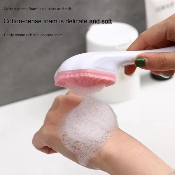 Silicone Face Scrubber Exfoliating Brush, Manual Handheld Massager, Facial Cleansing And Blackhead