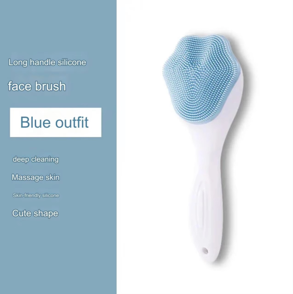 Silicone Face Scrubber Exfoliating Brush, Manual Handheld Massager, Facial Cleansing And Blackhead