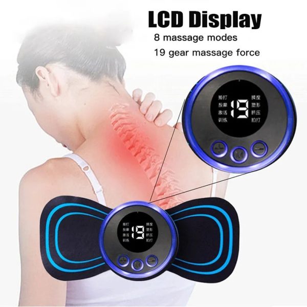Pain Relief Portable Mini Electric Massager Ems Mini Body Massage Patch For Muscle Pain Relief