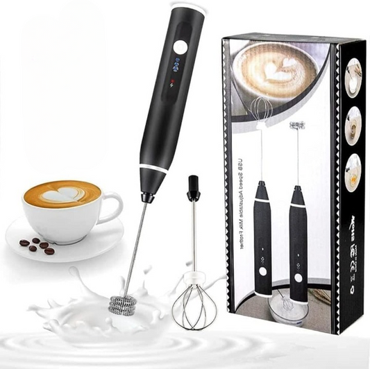 Rechargeable Electric Coffee Mixer Egg Beater Quick Frothing Action