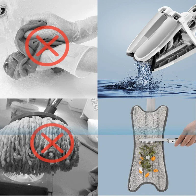 X Mop Manual Extrusion Hand-free Flat Squeeze