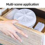 Portable Usb Travel Turbo Mini Washer | Ultrasonic Rotating Turbine Washing Machine For Socks Underwear Dishes Clothes