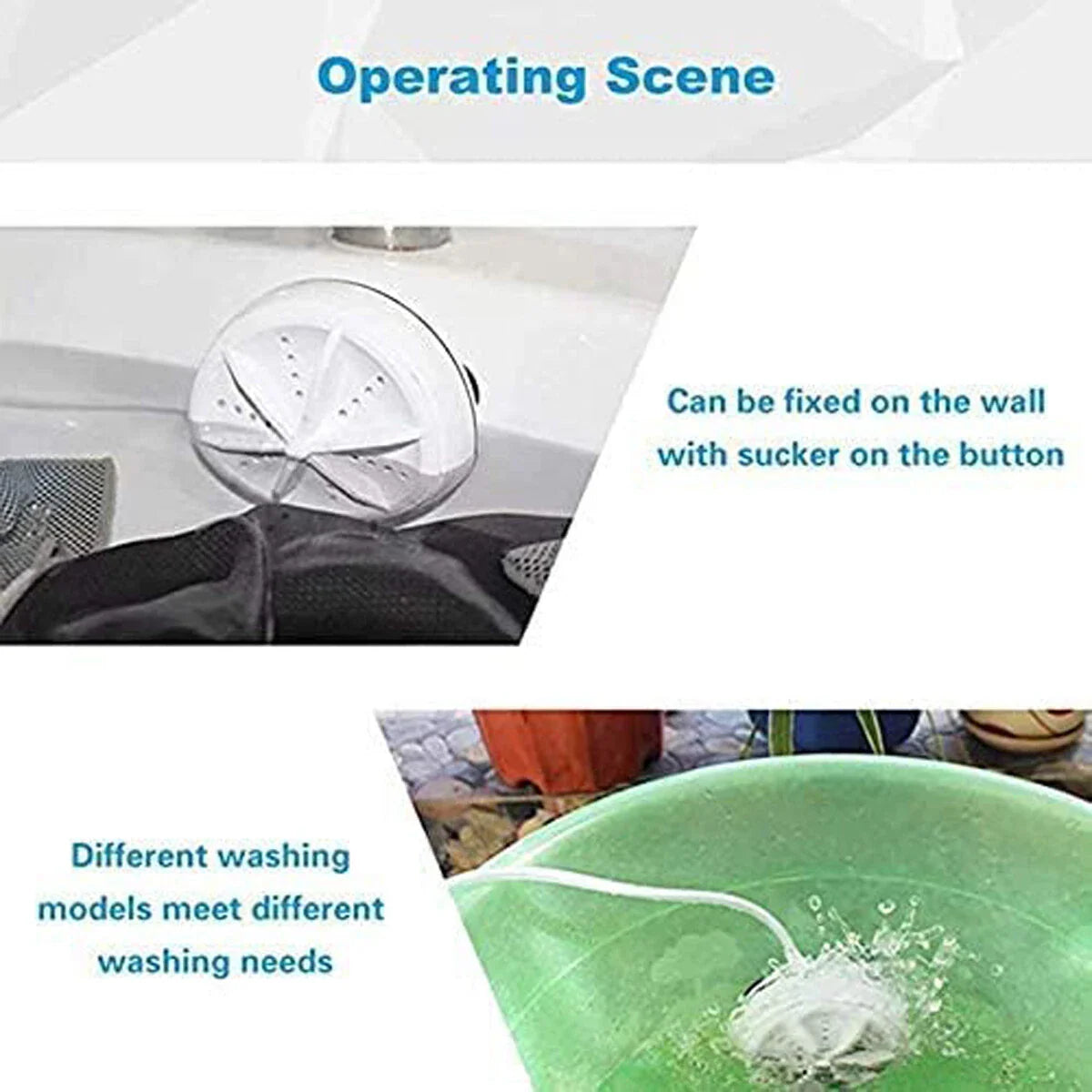 Portable Usb Travel Turbo Mini Washer | Ultrasonic Rotating Turbine Washing Machine For Socks Underwear Dishes Clothes