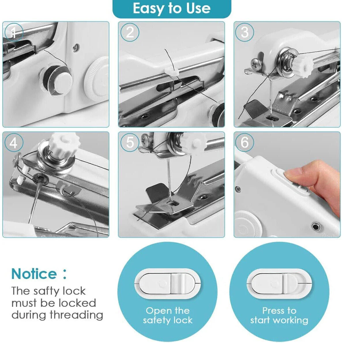 Portable Mini Sewing Machine (handy Stich)