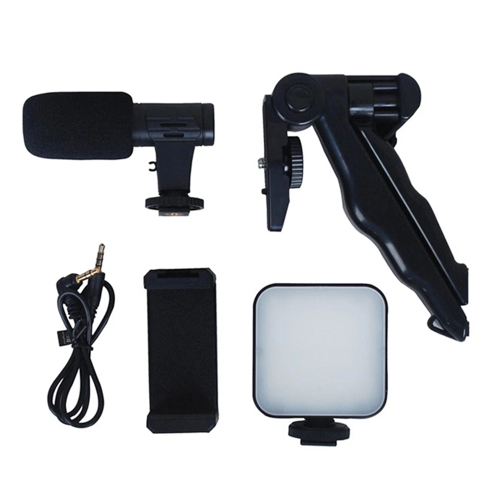Ay-49 Vlogger Video Making Kits Vlog Microphone Led Fill Light Mini Tripod