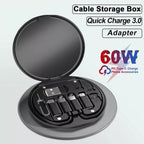 Multifunctional Data Cable Set 60w Fast Charging Cable For Android & Iphone
