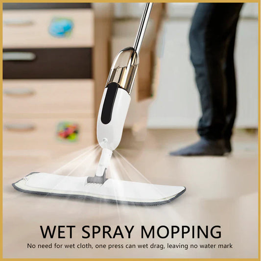 Microfiber Water Spray Mop For House Cleaning Microfiber Spray Mop For Wet And Dry Floor Cleaning, Home Dust, Dirt Cleaner Lightweight 360